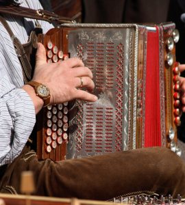 Nahaufnahme Harmonikaspieler