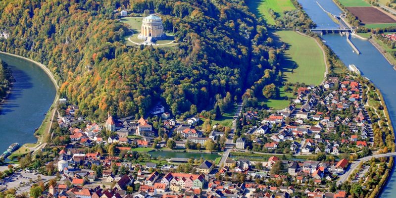 Luftbild Ludwigskanal bei Kelheim