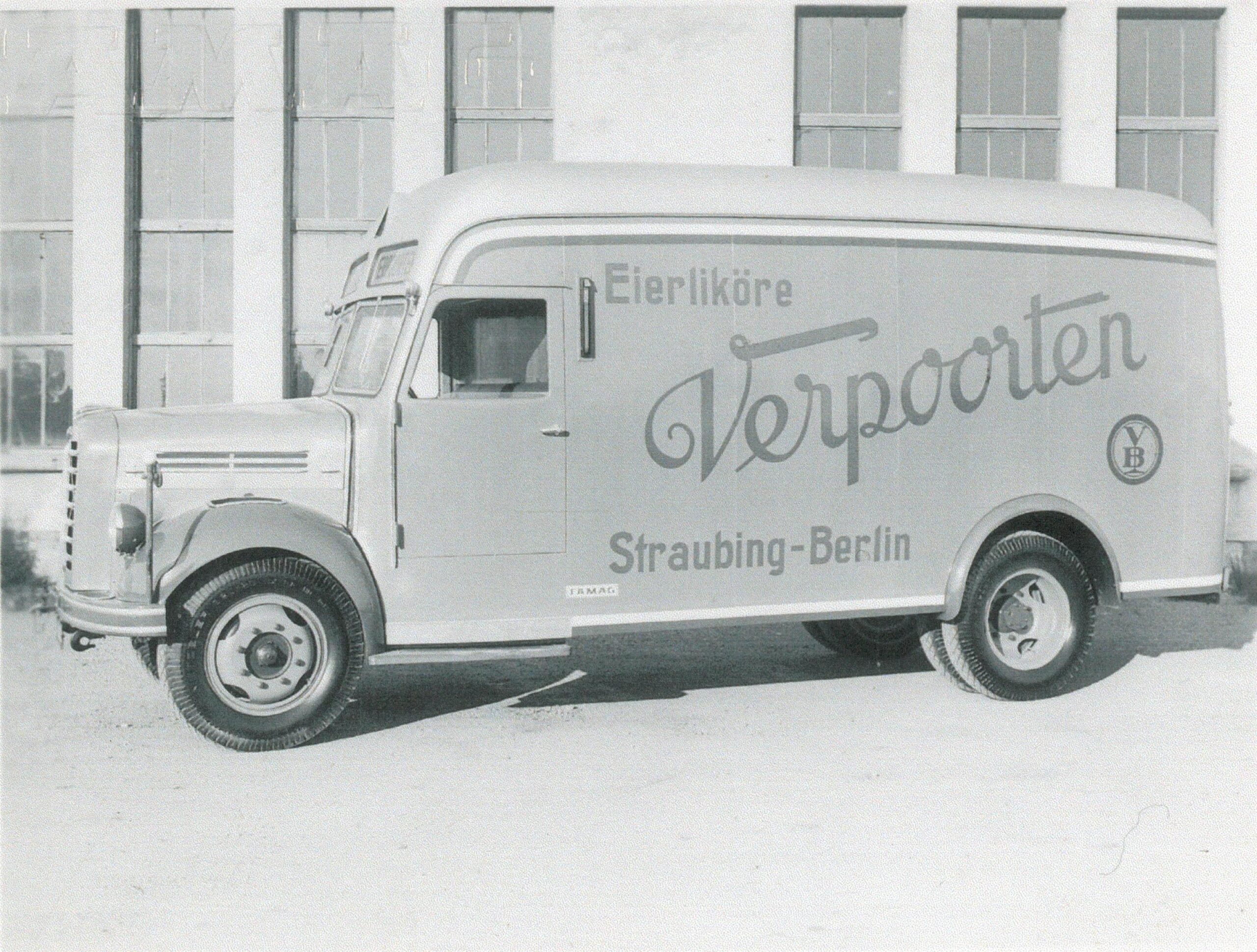 Verpoorten-Lastwagen, um 1950 (Stadtarchiv Straubing)