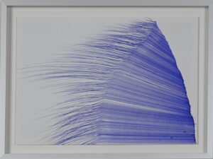 Marile Holzner, o.T., Zeichnung, Kugelschreiber auf Papier, 2020, 20x30 cm