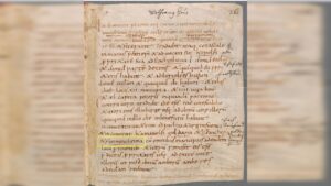 Erste urkundliche Erwähnung Rammelkams als „Rammincheima“ (926–937). Quelle: Freisinger Handschriften, Erzbischöfliches Ordinariat München.